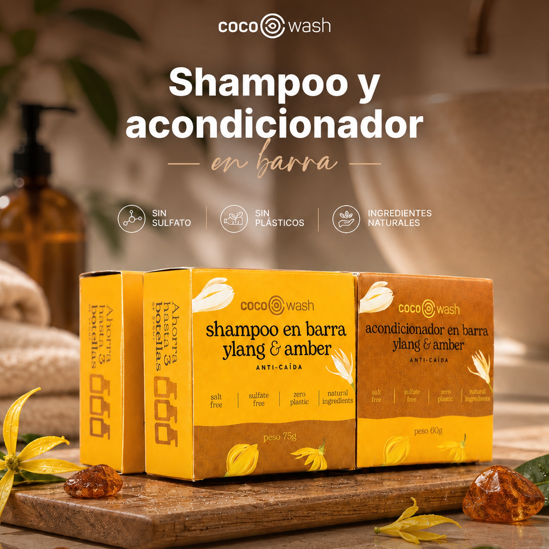 Two pack shampoo y acondicionador Ylang & Amber