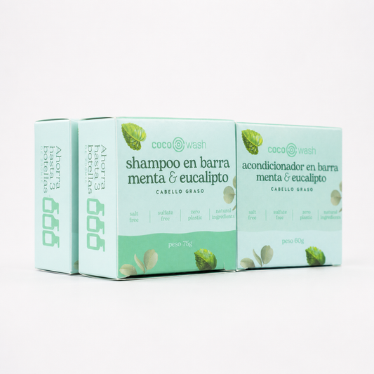 Two pack shampoo y acondicionador Menta & Eucalipto
