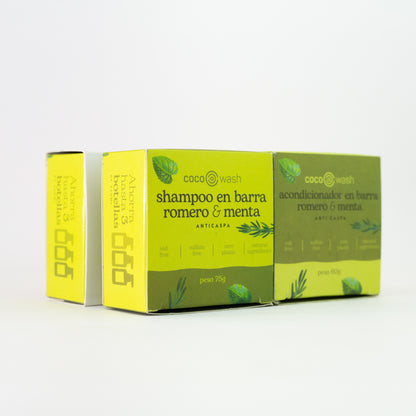 Two pack shampoo y acondicionador Romero & Menta