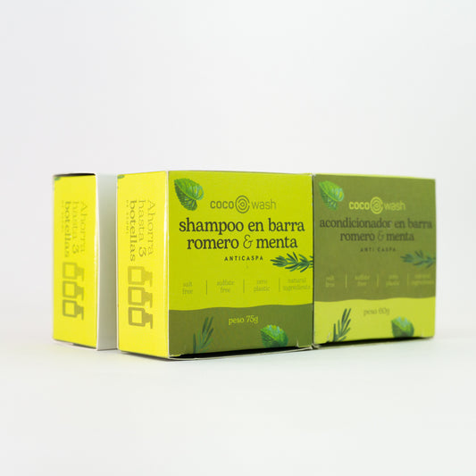 Two pack shampoo y acondicionador Romero & Menta