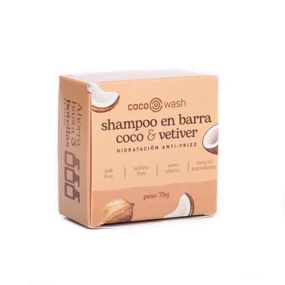 Shampoo en barra de Coco & Vetiver Anti-Frizz
