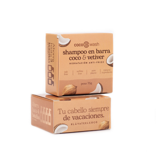 Coconut &amp; Vetiver Anti-Frizz Shampoo Bar