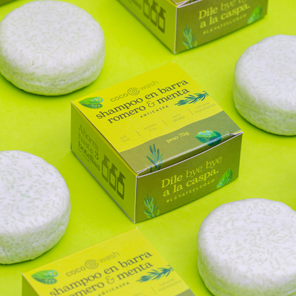 Shampoo en barra de Romero & Menta Anti Caspa