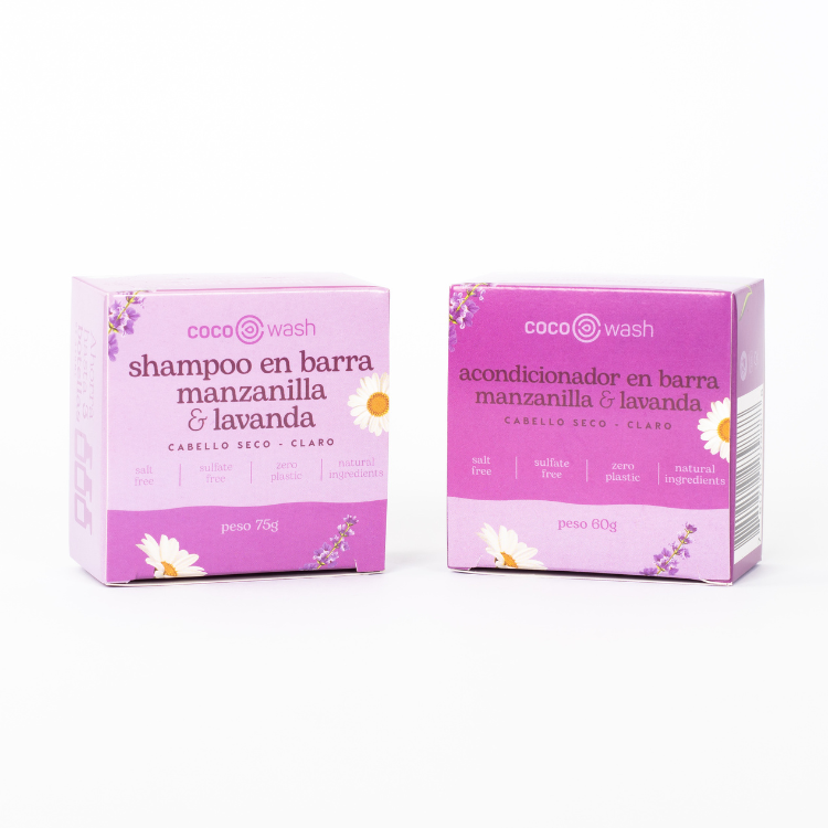 Two pack shampoo y acondicionador Manzanilla & Lavanda