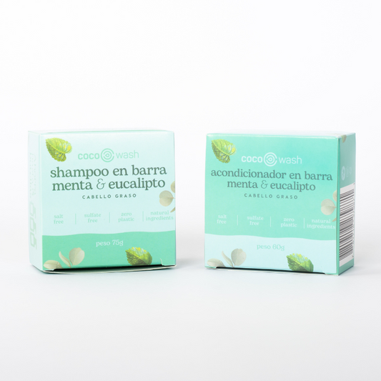 Two pack shampoo y acondicionador Menta & Eucalipto