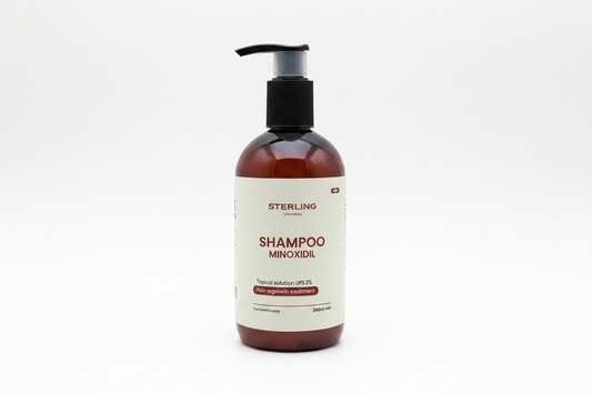 Shampoo Minoxidil - Fondo Blanco