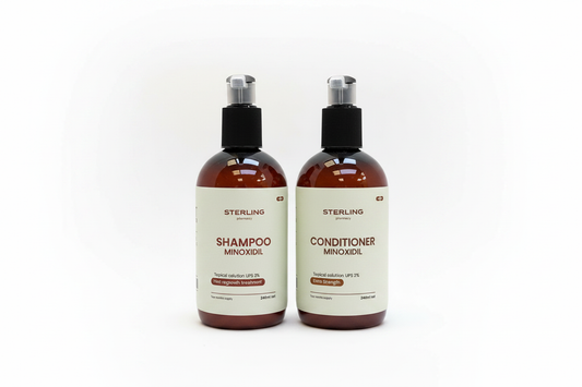 Sterling Pharmacy Minoxidil - Fondo Blanco